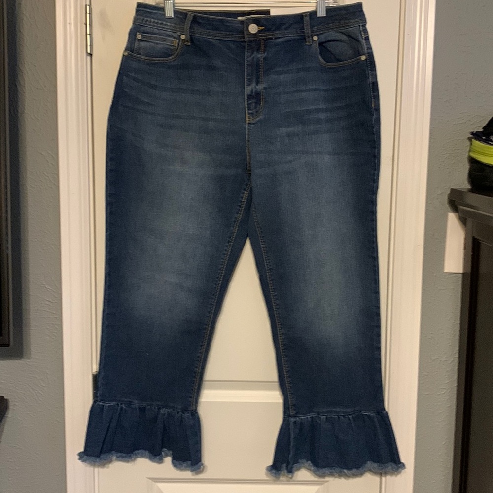 Cato Dark Blue Ankle & Cropped Jeans